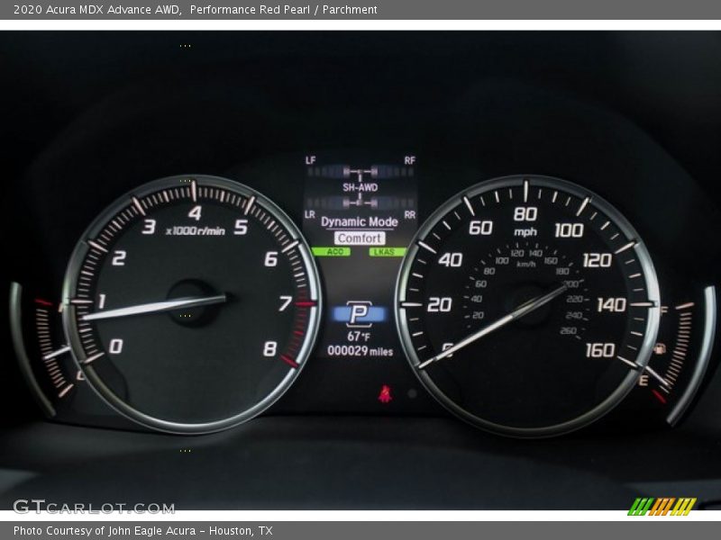 Performance Red Pearl / Parchment 2020 Acura MDX Advance AWD