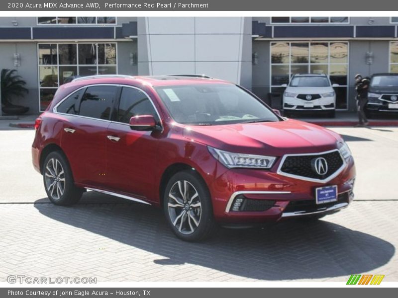 Performance Red Pearl / Parchment 2020 Acura MDX Advance AWD