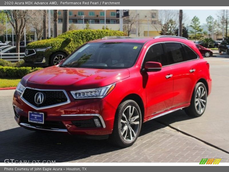 Performance Red Pearl / Parchment 2020 Acura MDX Advance AWD
