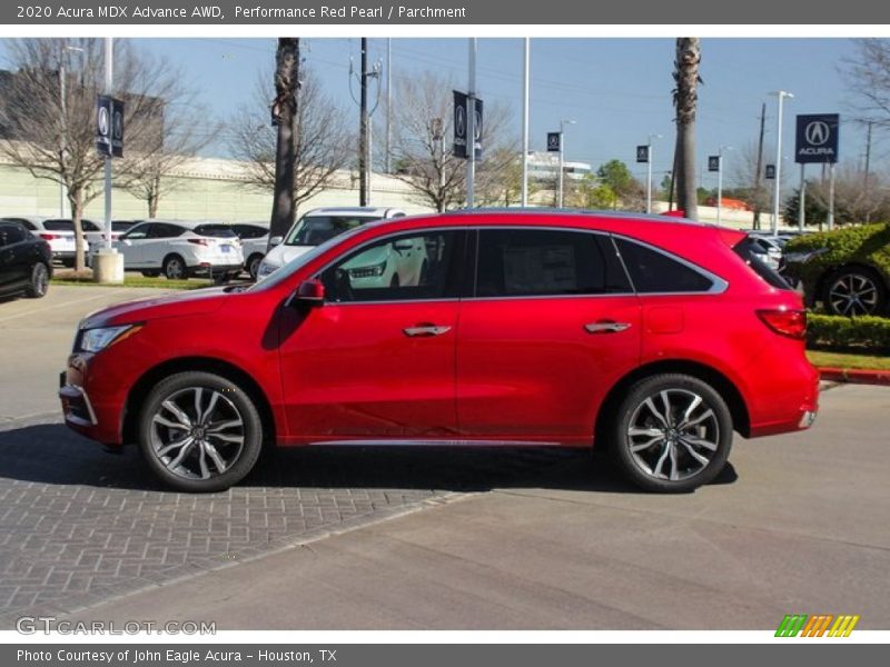 Performance Red Pearl / Parchment 2020 Acura MDX Advance AWD