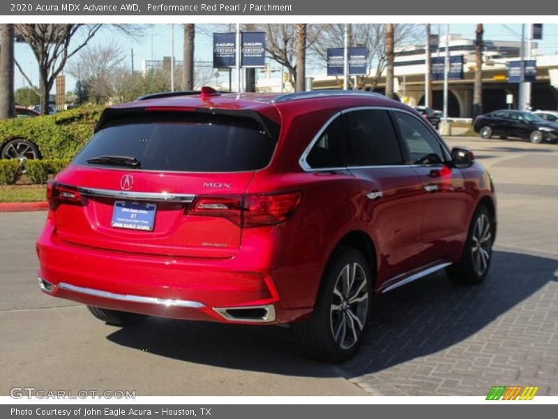 Performance Red Pearl / Parchment 2020 Acura MDX Advance AWD