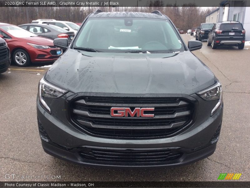 Graphite Gray Metallic / Jet Black 2020 GMC Terrain SLE AWD
