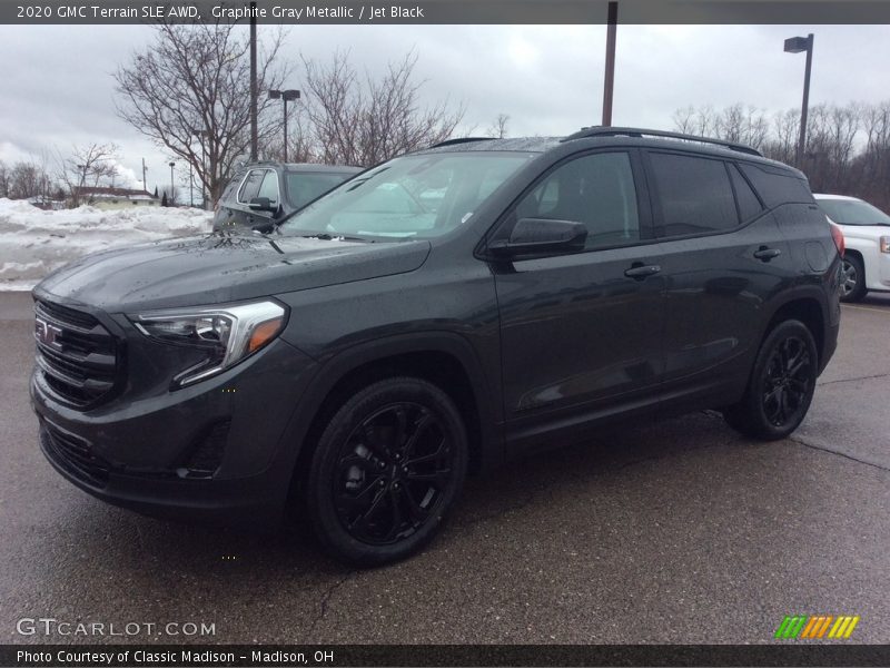 Graphite Gray Metallic / Jet Black 2020 GMC Terrain SLE AWD