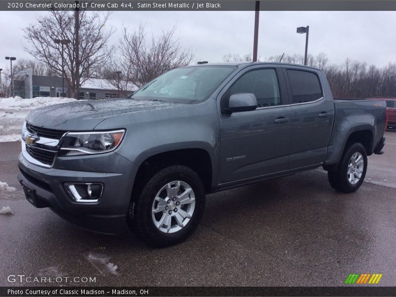 Satin Steel Metallic / Jet Black 2020 Chevrolet Colorado LT Crew Cab 4x4