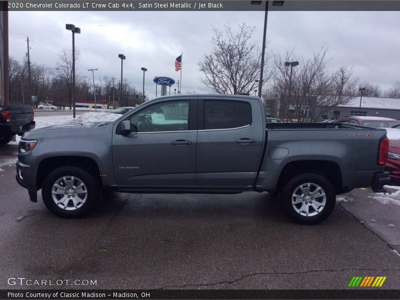 Satin Steel Metallic / Jet Black 2020 Chevrolet Colorado LT Crew Cab 4x4