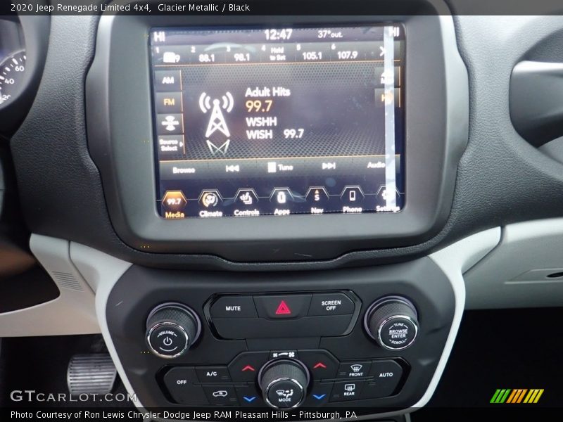 Controls of 2020 Renegade Limited 4x4