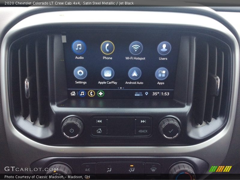 Satin Steel Metallic / Jet Black 2020 Chevrolet Colorado LT Crew Cab 4x4