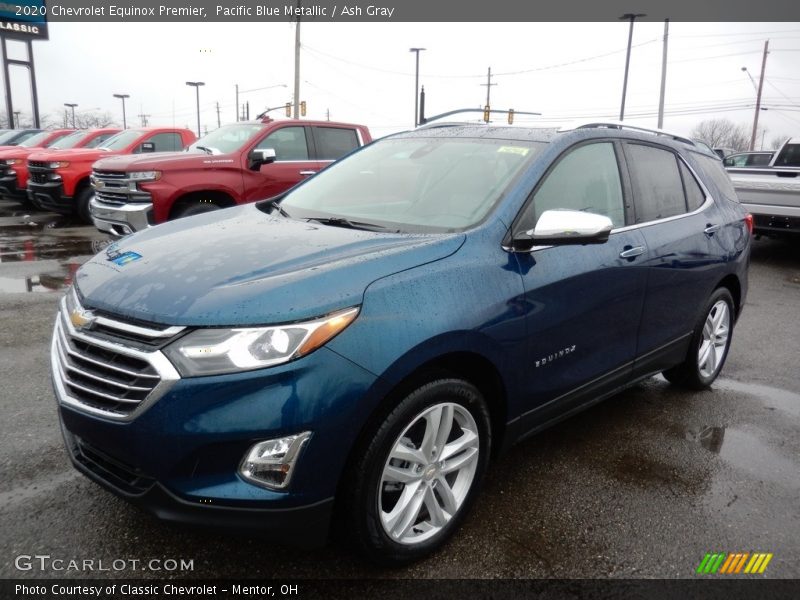 Pacific Blue Metallic / Ash Gray 2020 Chevrolet Equinox Premier