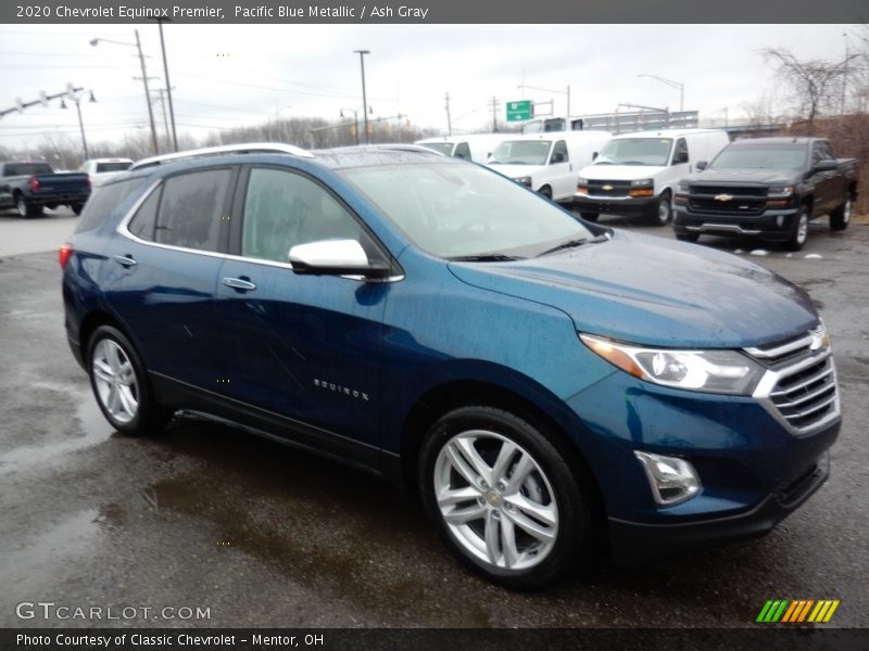 Pacific Blue Metallic / Ash Gray 2020 Chevrolet Equinox Premier