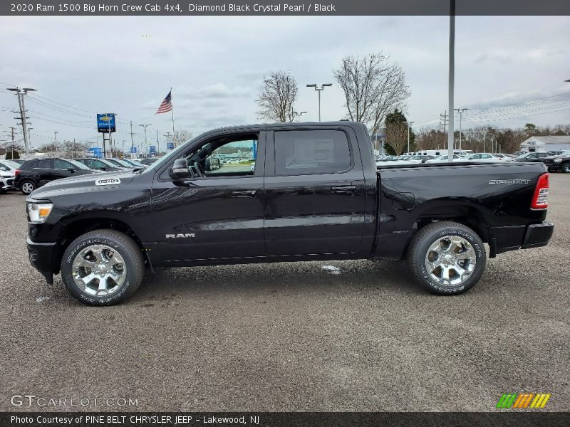 Diamond Black Crystal Pearl / Black 2020 Ram 1500 Big Horn Crew Cab 4x4