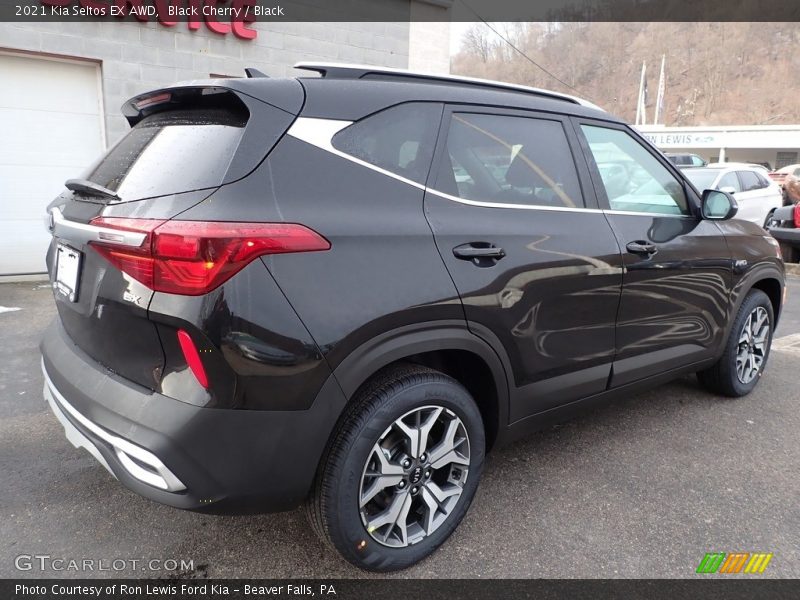 Black Cherry / Black 2021 Kia Seltos EX AWD