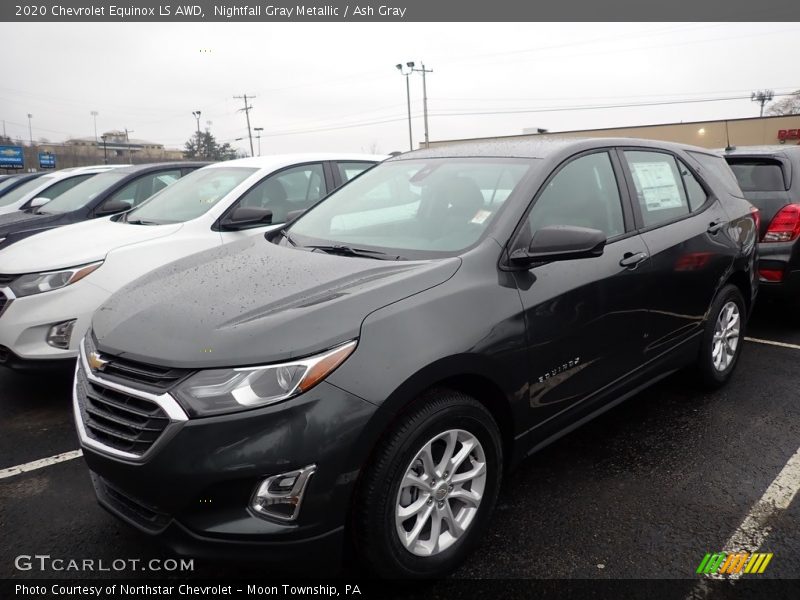 Nightfall Gray Metallic / Ash Gray 2020 Chevrolet Equinox LS AWD