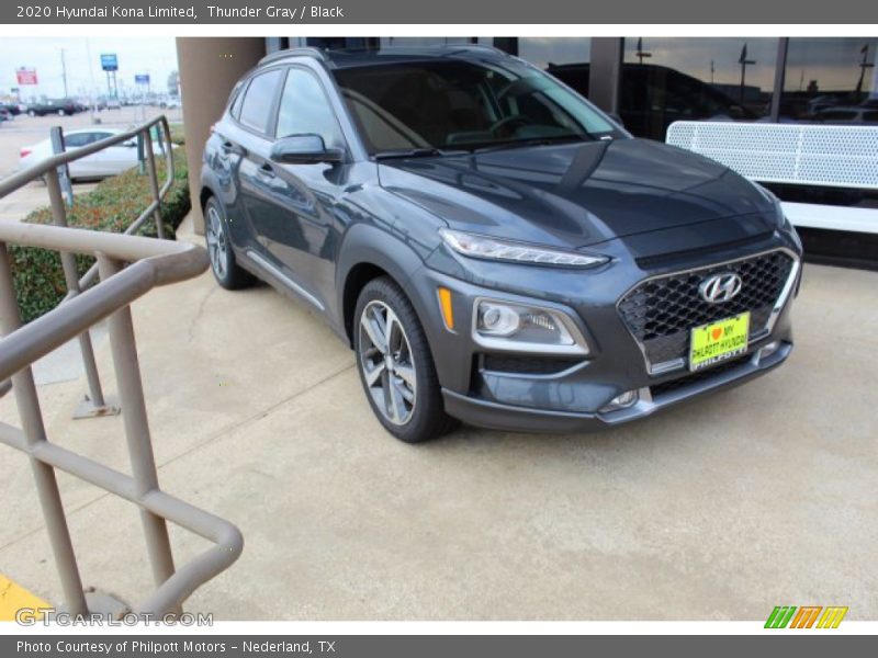 Thunder Gray / Black 2020 Hyundai Kona Limited