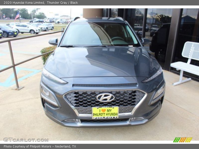 Thunder Gray / Black 2020 Hyundai Kona Limited