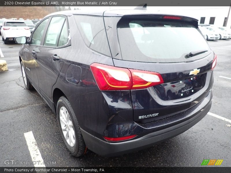 Midnight Blue Metallic / Ash Gray 2020 Chevrolet Equinox LS AWD