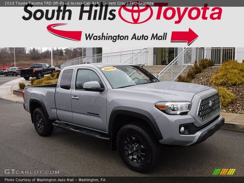 Cement Gray / TRD Graphite 2019 Toyota Tacoma TRD Off-Road Access Cab 4x4