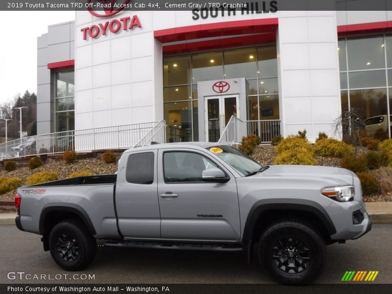 Cement Gray / TRD Graphite 2019 Toyota Tacoma TRD Off-Road Access Cab 4x4