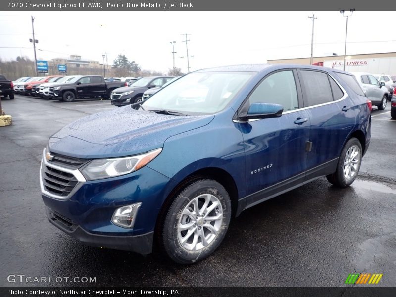 Pacific Blue Metallic / Jet Black 2020 Chevrolet Equinox LT AWD