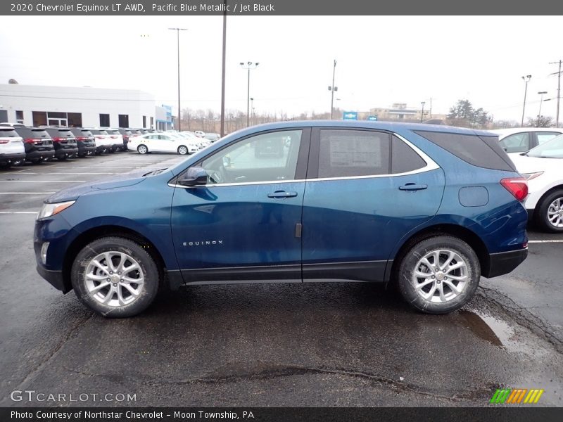 Pacific Blue Metallic / Jet Black 2020 Chevrolet Equinox LT AWD