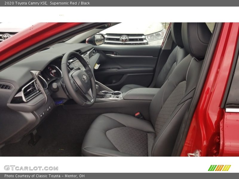 Front Seat of 2020 Camry XSE