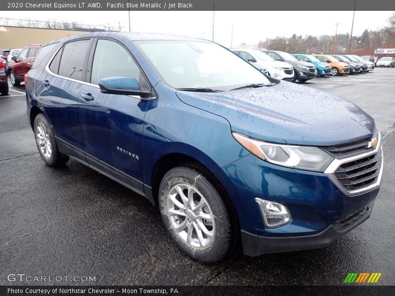 Pacific Blue Metallic / Jet Black 2020 Chevrolet Equinox LT AWD