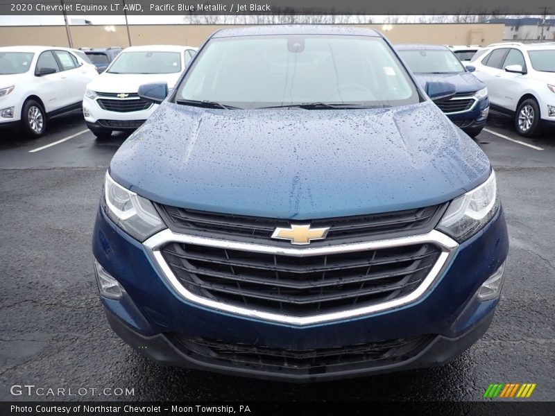 Pacific Blue Metallic / Jet Black 2020 Chevrolet Equinox LT AWD