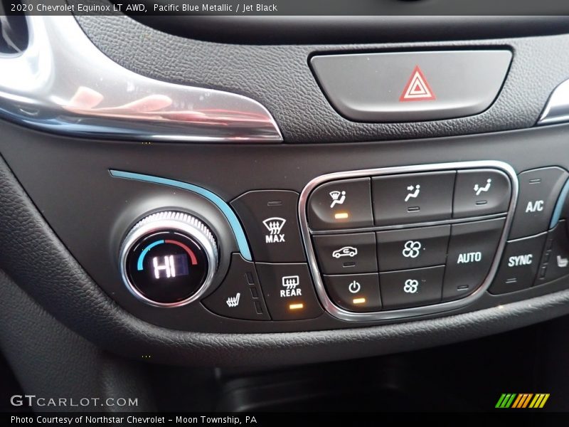 Pacific Blue Metallic / Jet Black 2020 Chevrolet Equinox LT AWD