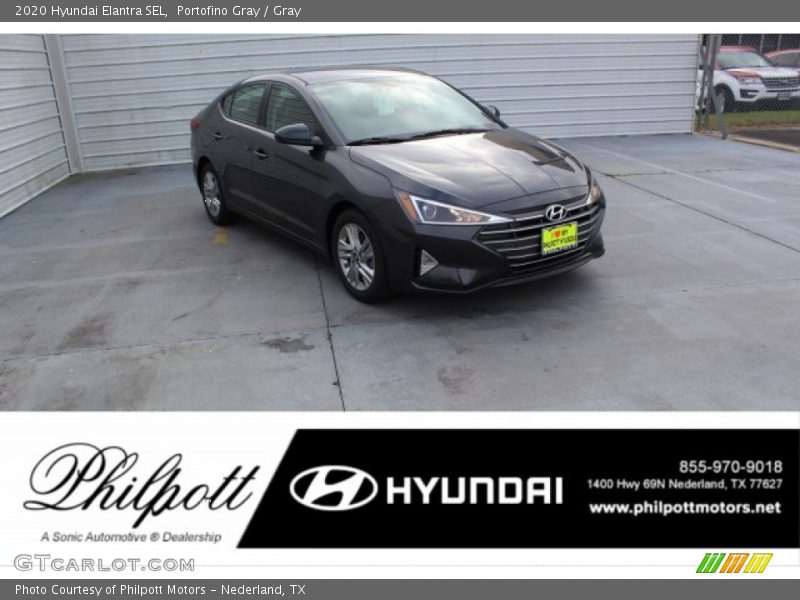 Portofino Gray / Gray 2020 Hyundai Elantra SEL