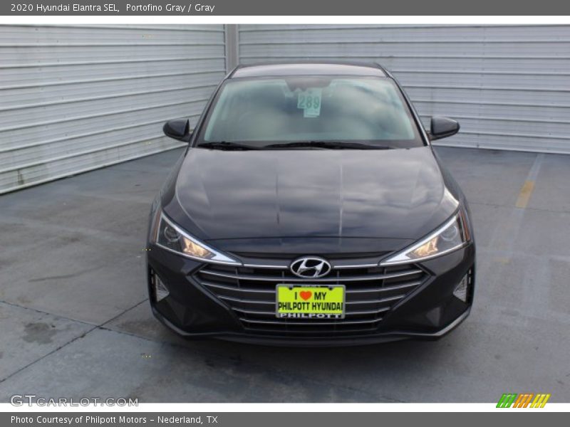 Portofino Gray / Gray 2020 Hyundai Elantra SEL