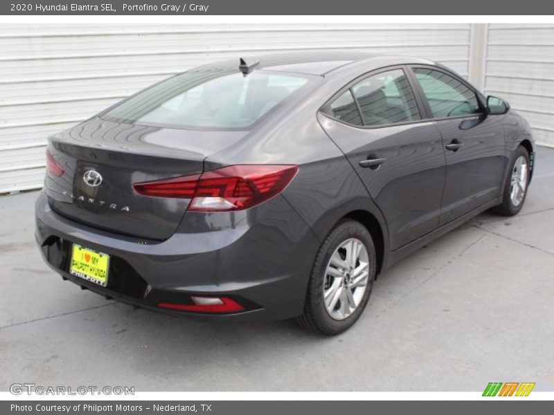 Portofino Gray / Gray 2020 Hyundai Elantra SEL