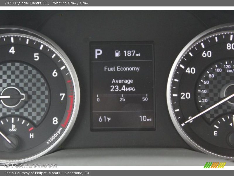 Portofino Gray / Gray 2020 Hyundai Elantra SEL