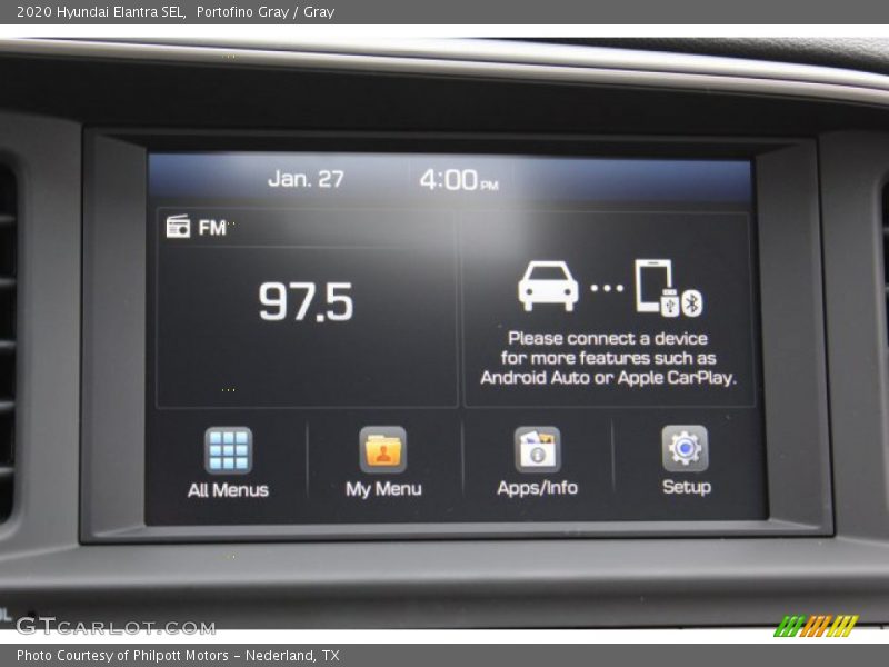 Portofino Gray / Gray 2020 Hyundai Elantra SEL