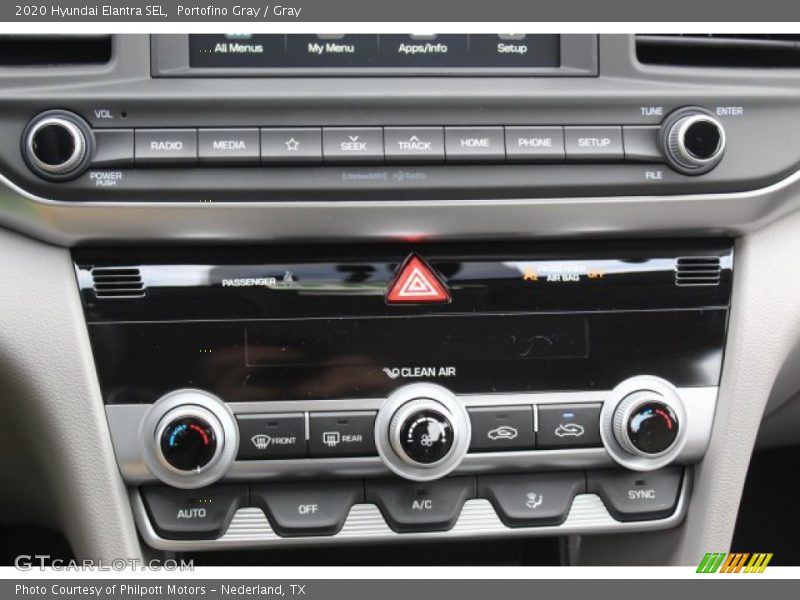 Portofino Gray / Gray 2020 Hyundai Elantra SEL