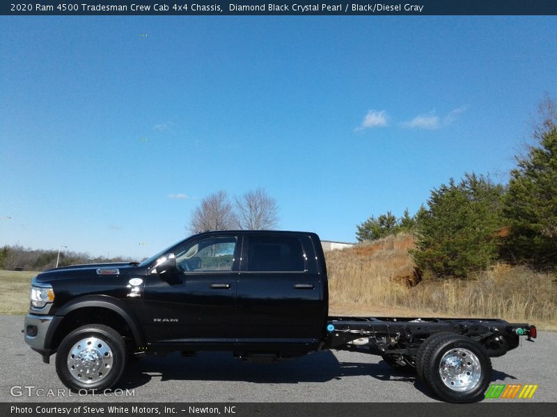 Diamond Black Crystal Pearl / Black/Diesel Gray 2020 Ram 4500 Tradesman Crew Cab 4x4 Chassis