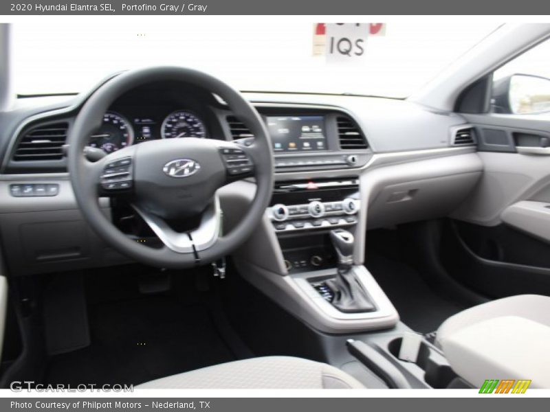 Portofino Gray / Gray 2020 Hyundai Elantra SEL
