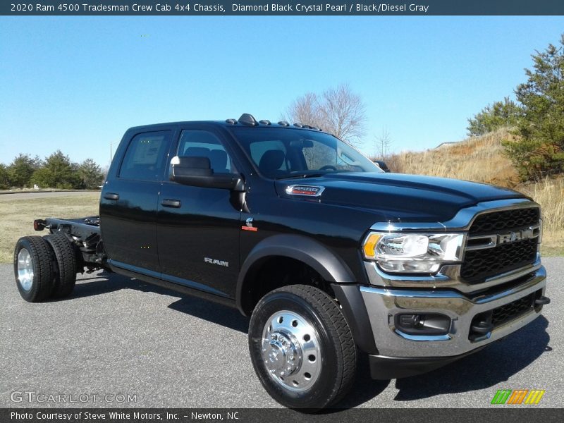 Diamond Black Crystal Pearl / Black/Diesel Gray 2020 Ram 4500 Tradesman Crew Cab 4x4 Chassis
