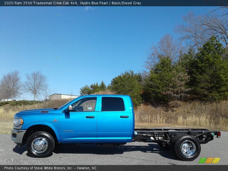 Hydro Blue Pearl / Black/Diesel Gray 2020 Ram 3500 Tradesman Crew Cab 4x4