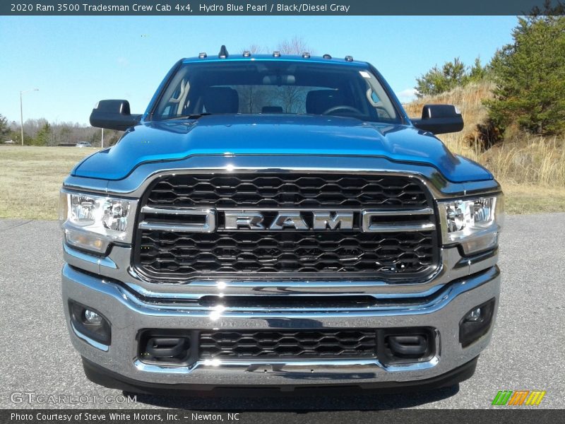 Hydro Blue Pearl / Black/Diesel Gray 2020 Ram 3500 Tradesman Crew Cab 4x4