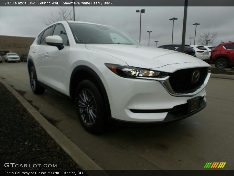 Snowflake White Pearl / Black 2020 Mazda CX-5 Touring AWD