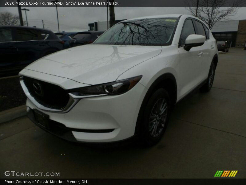 Snowflake White Pearl / Black 2020 Mazda CX-5 Touring AWD