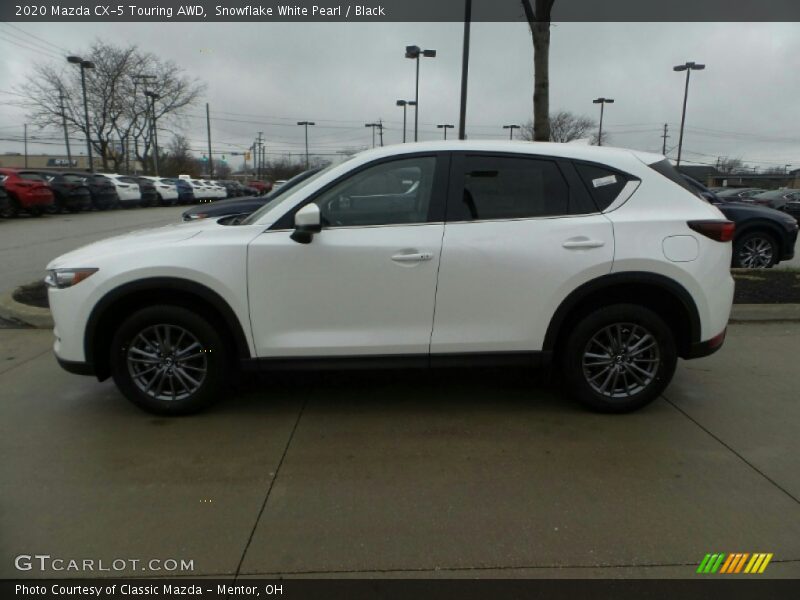 Snowflake White Pearl / Black 2020 Mazda CX-5 Touring AWD