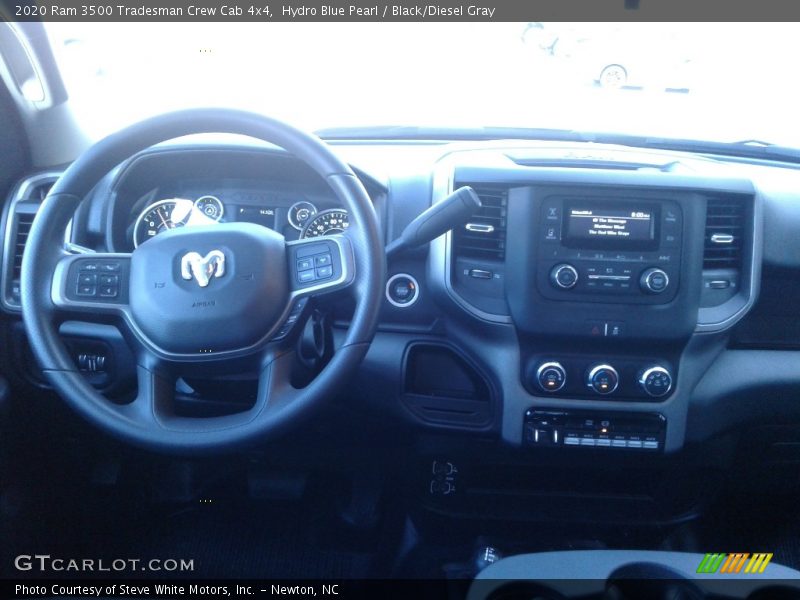 Hydro Blue Pearl / Black/Diesel Gray 2020 Ram 3500 Tradesman Crew Cab 4x4