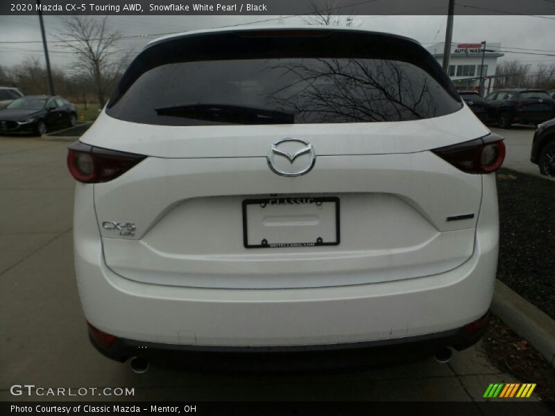 Snowflake White Pearl / Black 2020 Mazda CX-5 Touring AWD