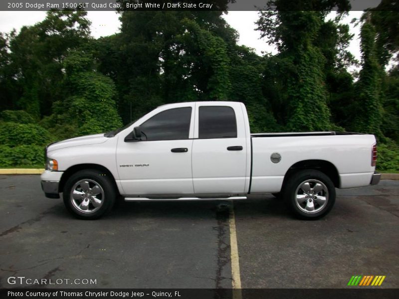 Bright White / Dark Slate Gray 2005 Dodge Ram 1500 SLT Quad Cab