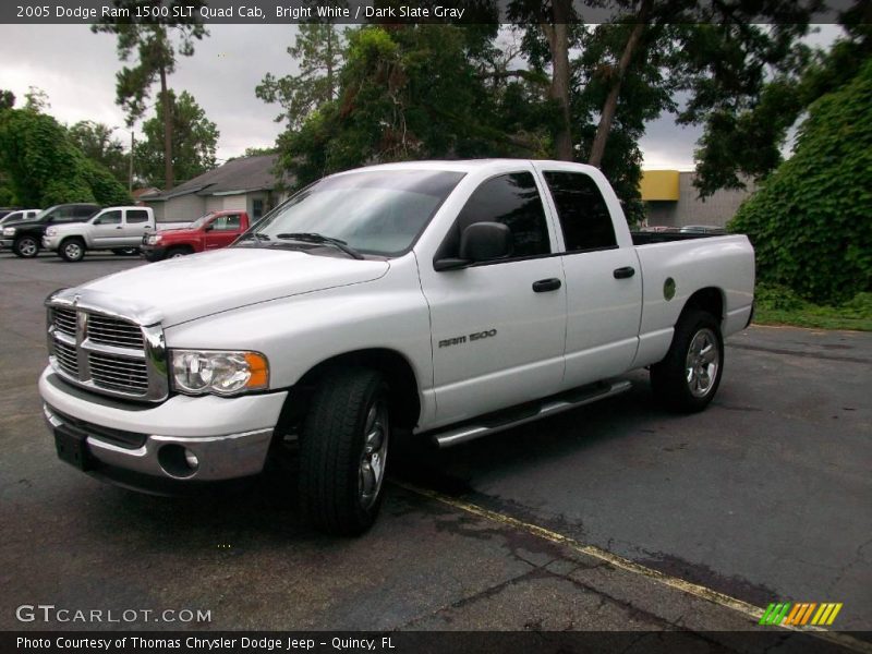 Bright White / Dark Slate Gray 2005 Dodge Ram 1500 SLT Quad Cab