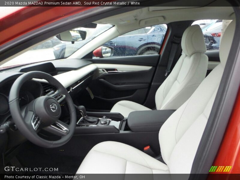  2020 MAZDA3 Premium Sedan AWD White Interior