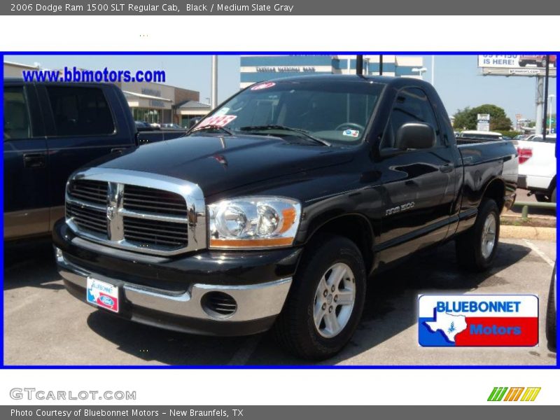Black / Medium Slate Gray 2006 Dodge Ram 1500 SLT Regular Cab