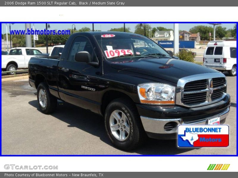 Black / Medium Slate Gray 2006 Dodge Ram 1500 SLT Regular Cab