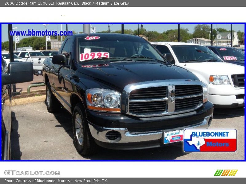 Black / Medium Slate Gray 2006 Dodge Ram 1500 SLT Regular Cab