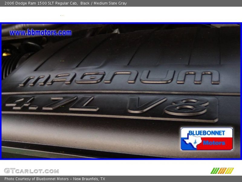 Black / Medium Slate Gray 2006 Dodge Ram 1500 SLT Regular Cab